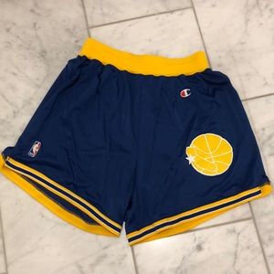 Vintage Champion basketball shorts NBA Golden State Warriors